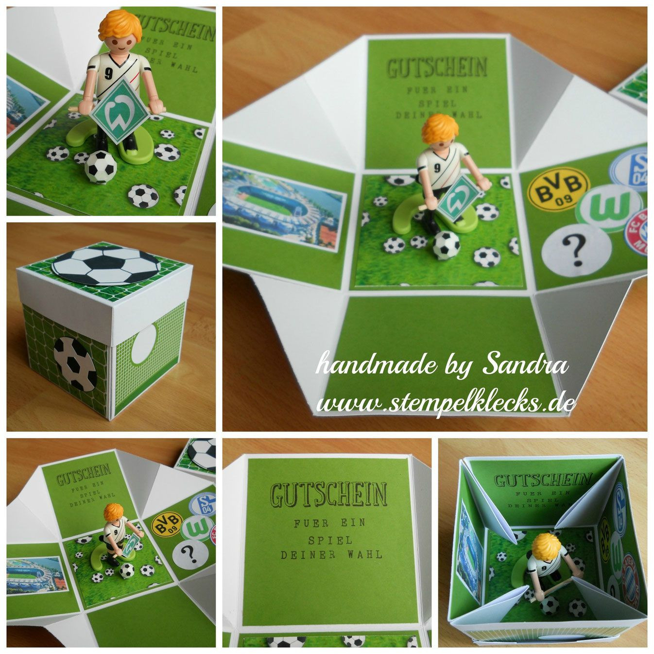 Football Geschenke
 Fußball Explosionsbox geldgeschenk fussball