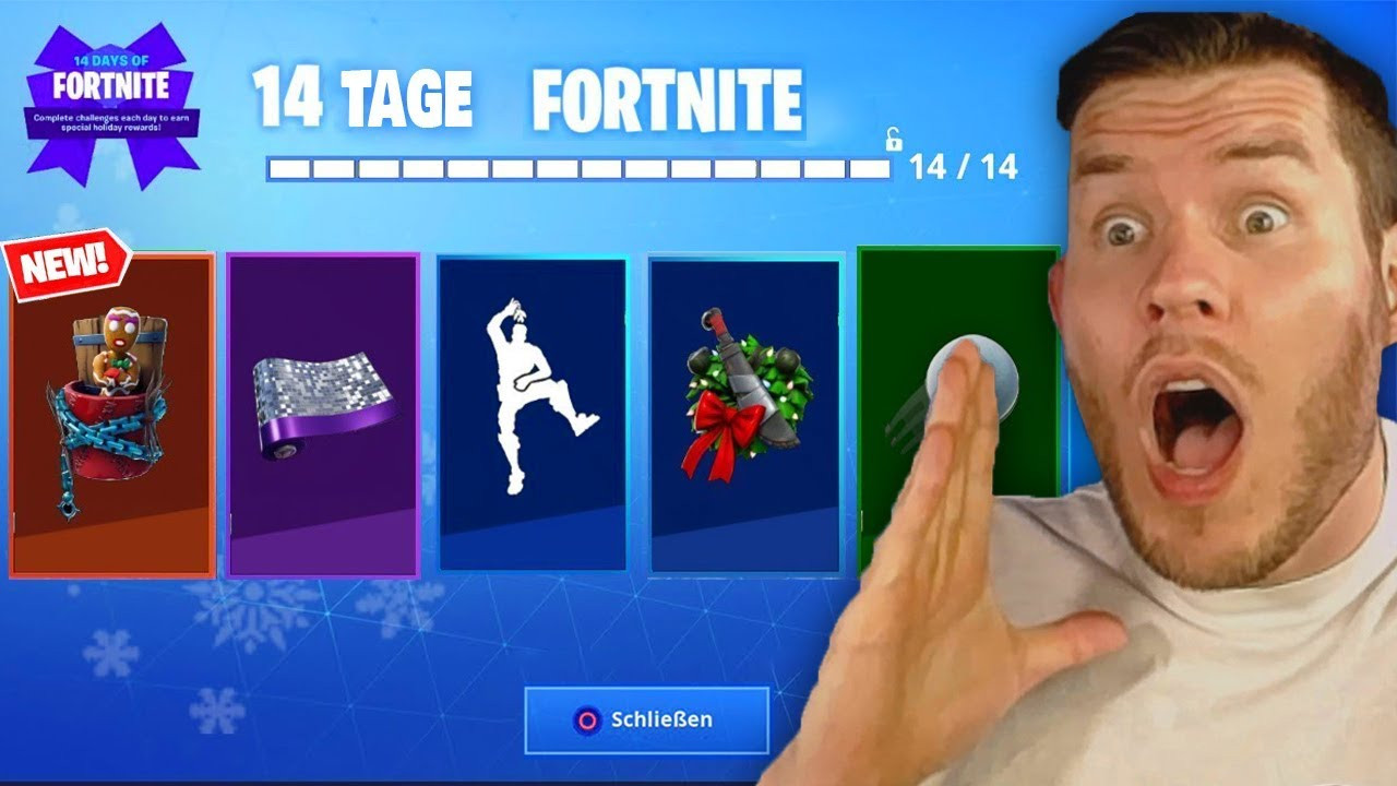 Fortnite Geschenke
 FORTNITE verschenkt 14 GESCHENKE