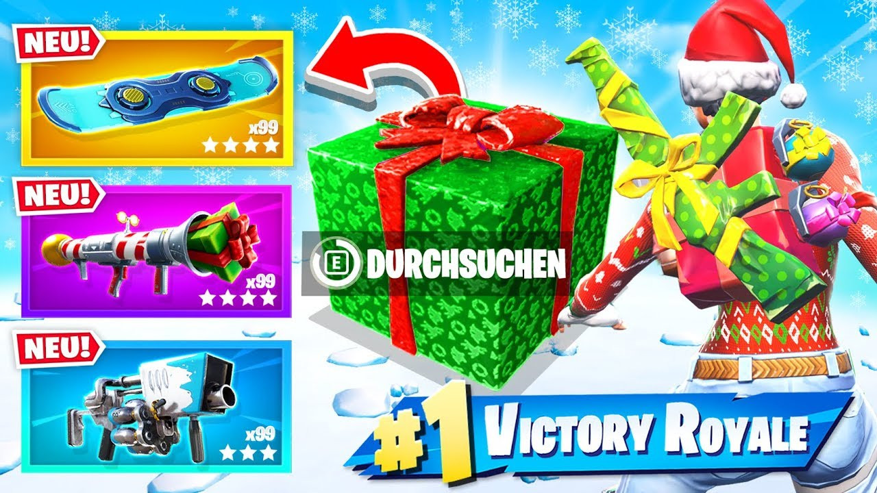 Fortnite Geschenke
 NEU WEIHNACHTS GESCHENKE Duell in Fortnite Battle Royale