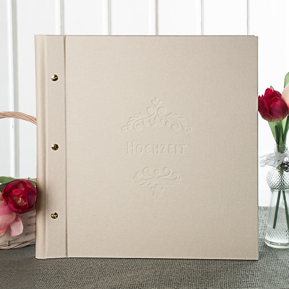 Fotoalbum Hochzeit Vintage
 Hochzeitsalbum Vintage in Creme weddix