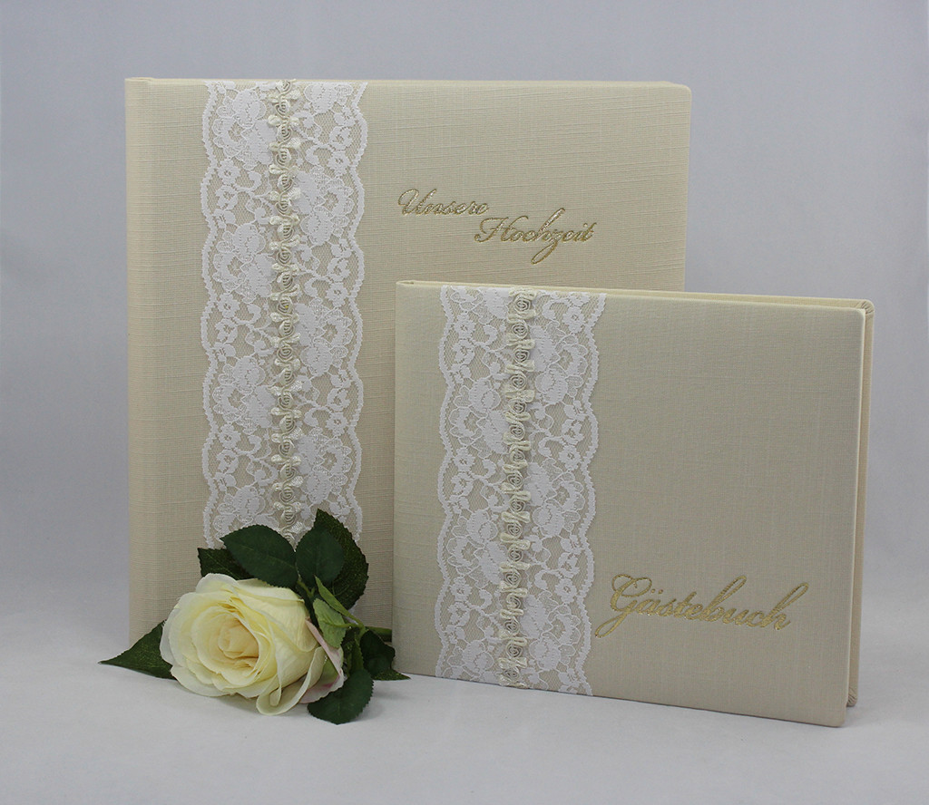 Fotoalbum Hochzeit Vintage
 Hochzeitsalbum Vintage Spitze VERA DONNA SHOP