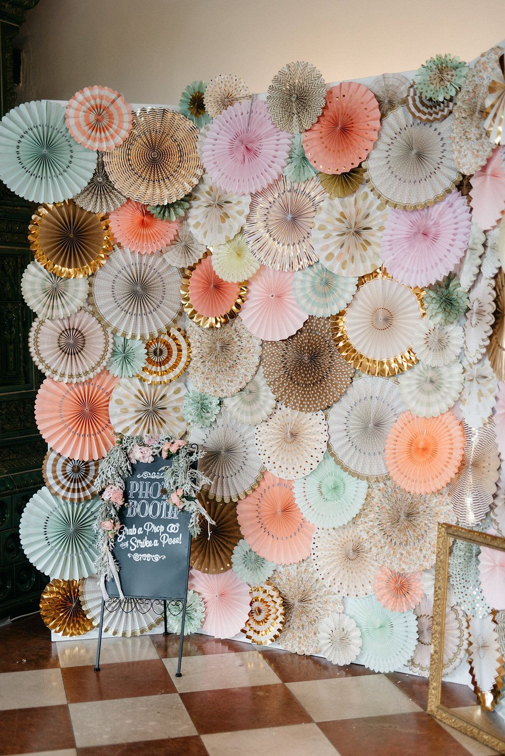 Fotobox Hintergrund Hochzeit
 Elegante Gartenhochzeit auf Schloss Grafenegg