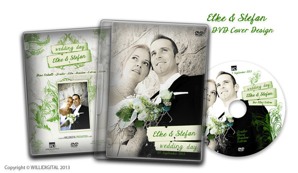 Fotobuch Hochzeit Cover
 Elke & Stefan Hochzeit und Fotobuch