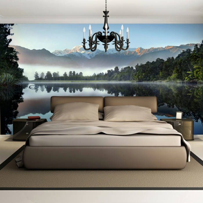 Fototapete Schlafzimmer
 Schlafzimmer Ideen mit raffiniertem Touch und hohem Stil