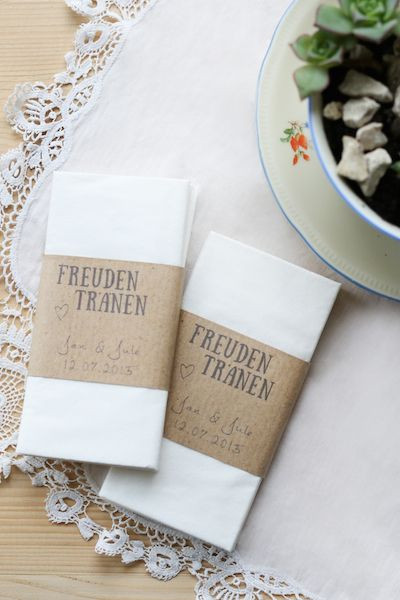 Freudentränen Taschentücher Hochzeit
 15x Freudentränen Taschentücher von MG graphy auf