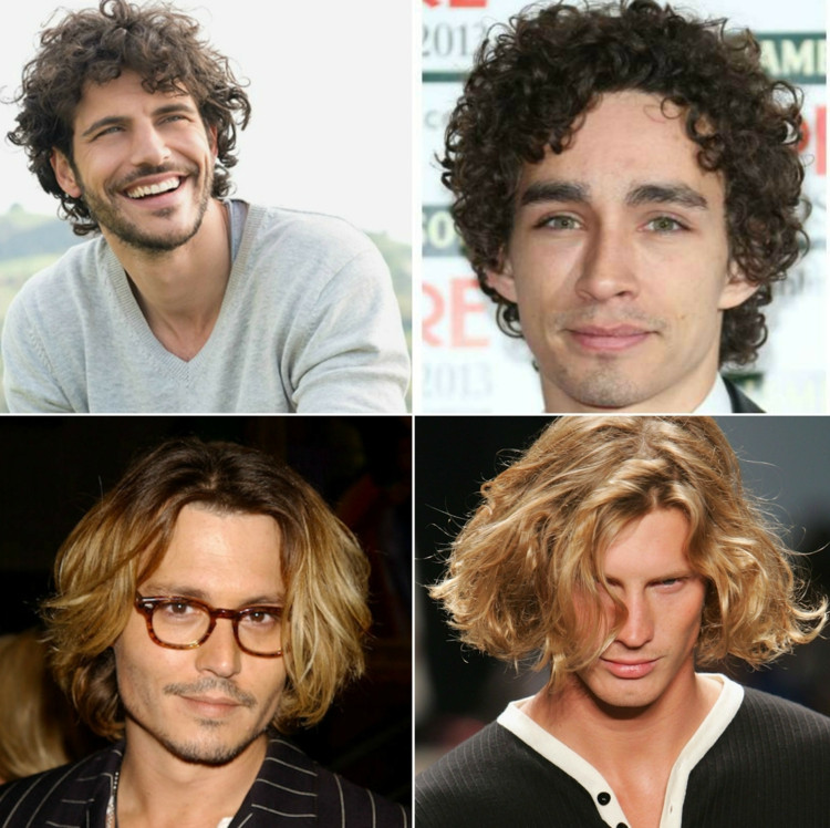 Frisuren Bob Locken
 Ideas for waves & curls Hairstyles for men and tips for