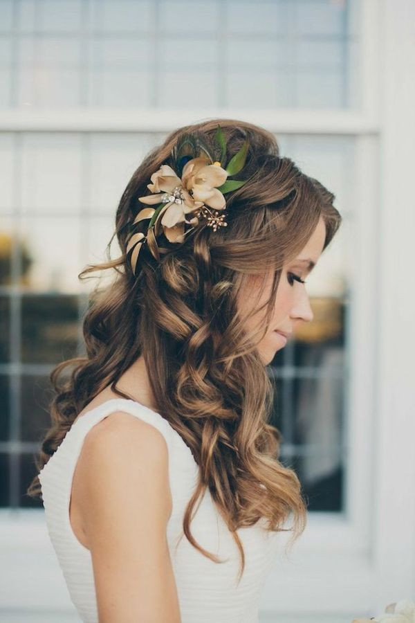 Frisuren Hochzeit Halboffen
 Die 25 besten Ideen zu Frisuren halboffen auf Pinterest