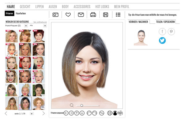 Frisuren Testen Online
 Wie funktioniert es eFrisuren