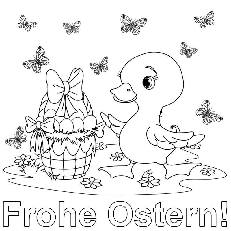 Frohe Ostern Ausmalbilder
 Ausmalbilder Ente Frohe Ostern 963 Malvorlage Ostern