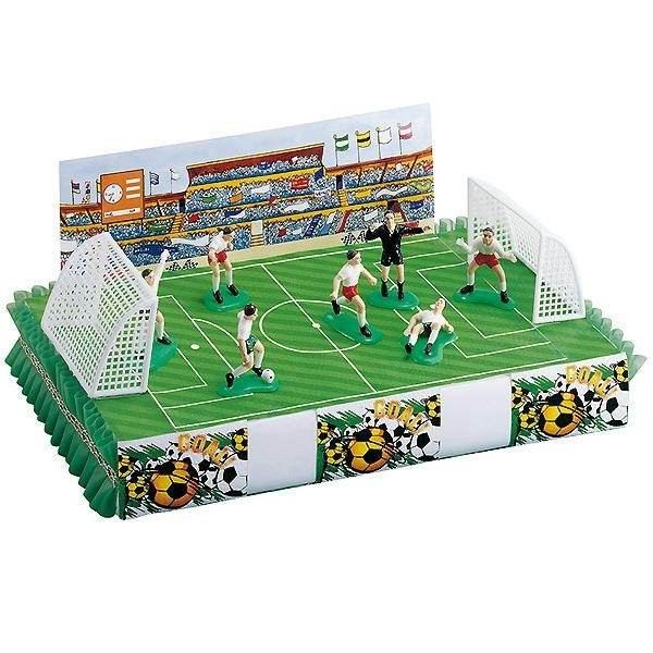 Fußball Deko Kuchen
 Torten Deko Set „FUSSBALL“ Fußballspieler Torwart