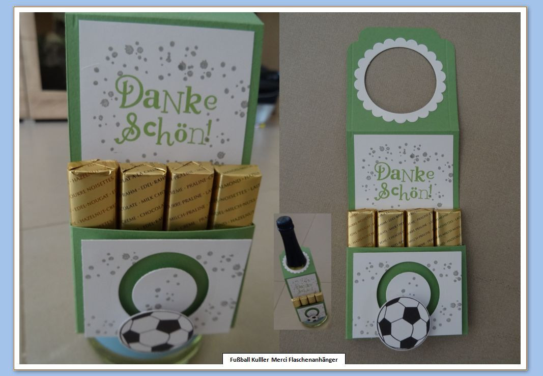 Fußball Geschenke Kinder
 Stampin up Trainer Danksagung Danke Verpackung