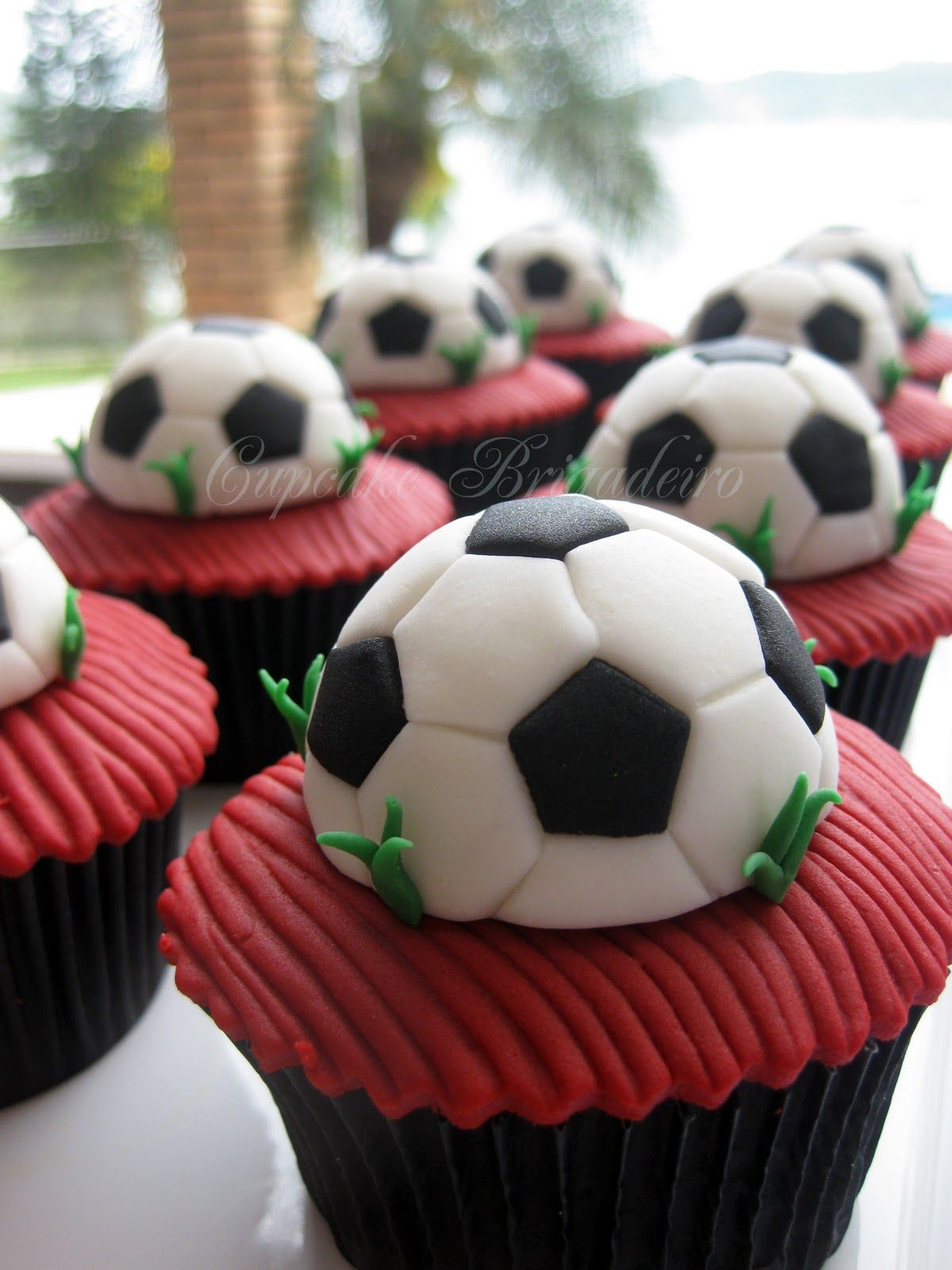 Fußball Kuchen Deko
 Fußball cupcakes für nächste WM