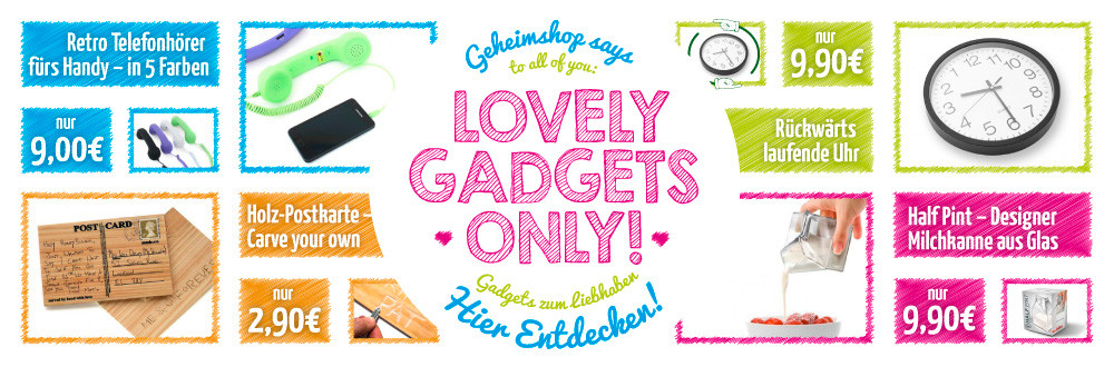 Gadgets Geschenke
 Gad s Geschenke und Geschenkideen