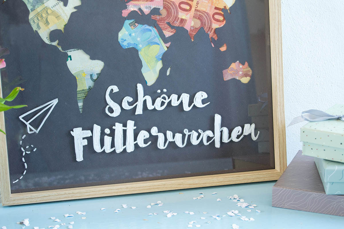 Galeria Hochzeit
 Geldgeschenk zur Hochzeit – ein Weltkarten DIY GALERIA Blog