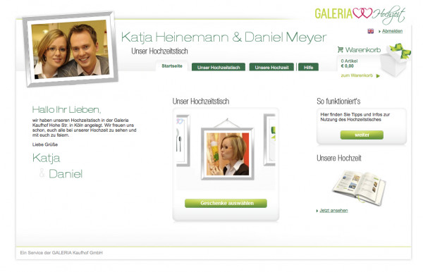 Galeria Hochzeit
 Galeria Hochzeit Ein Hochzeitstisch ist doch wirklich