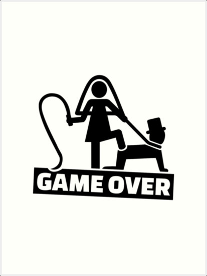 Game Over Hochzeit
 "Game over wedding" Art Prints by Designzz