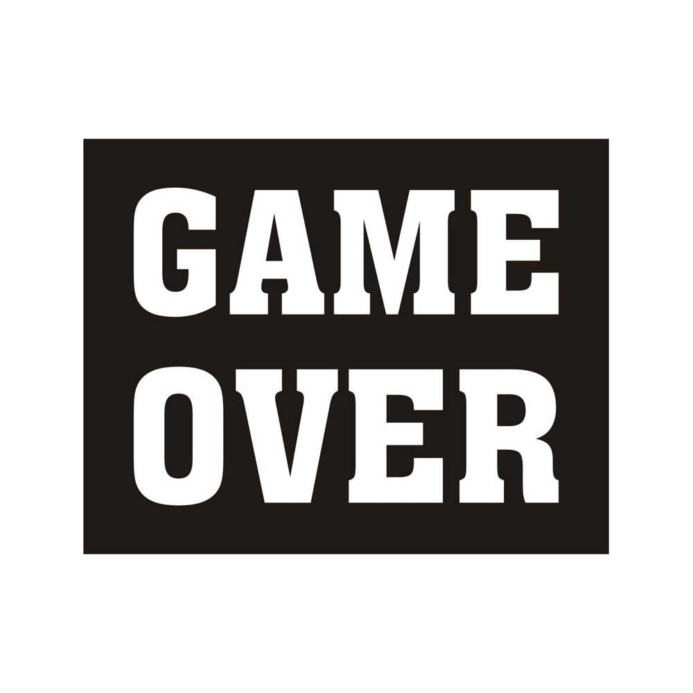 Game Over Hochzeit
 Schuhsticker "Game Over" Hochzeit & Junggesellenabschied