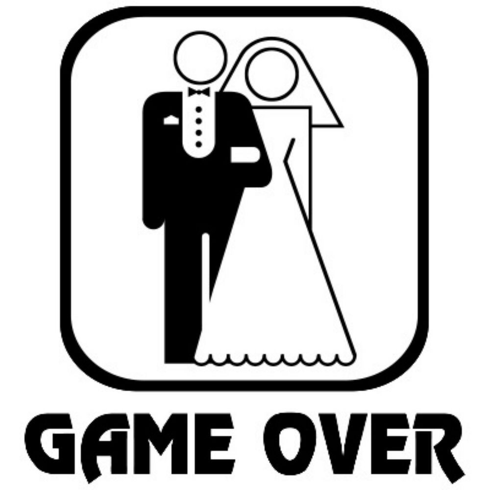 Game Over Hochzeit
 Hochzeit Witz Game Over aufbügeln T shirt Transferdruck