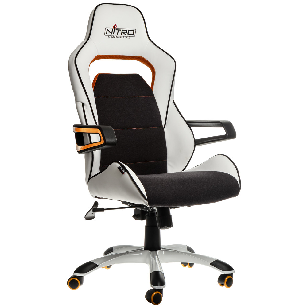 Gaming Sessel
 E220 Evo Gaming Chair – white orange Nitro Concepts