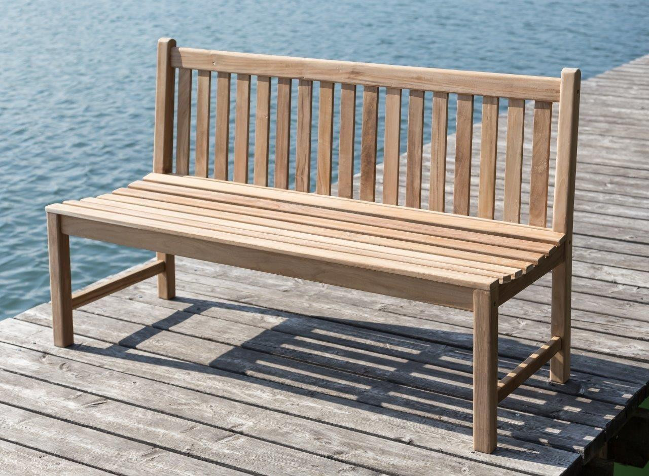 Garten Bank
 Gartenbank Picadelly 120 cm in Premium Teak ohne Armlehne