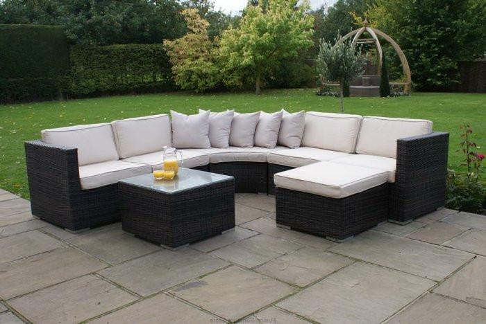 Garten Couch
 Rattan Couch Garten rattan sofa garten 8 deutsche dekor