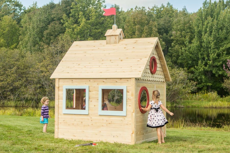 Garten Spielhaus Holz
 Spielhaus im Garten – modernes Kinderspielhaus aus Holz