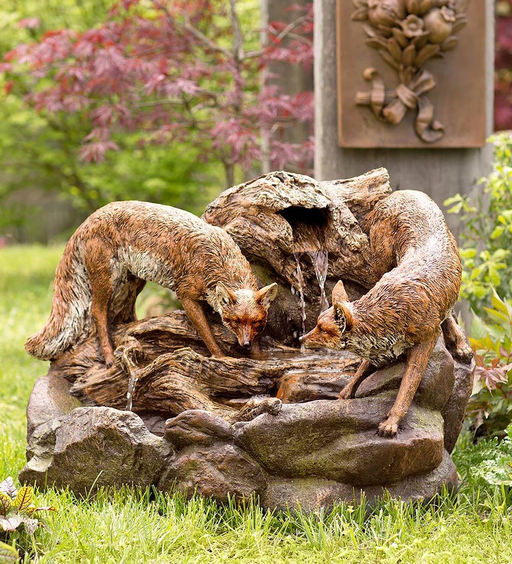 Garten Springbrunnen
 Garten gestalten Springbrunnen als Blickfang im eigenen