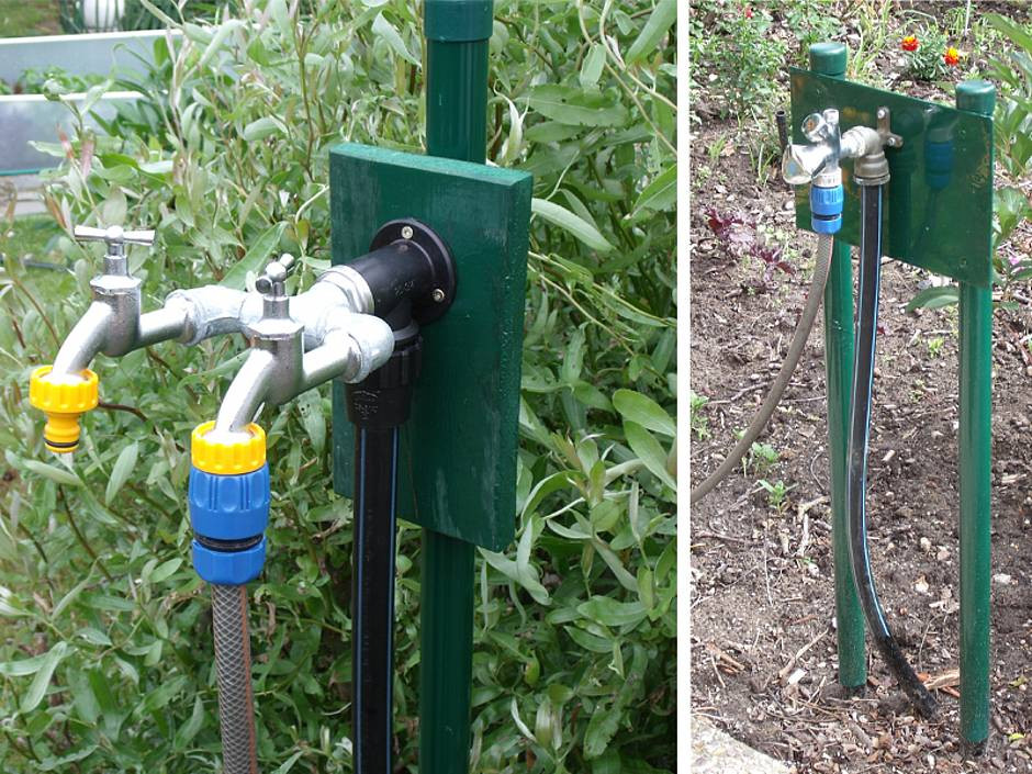 Garten Wasserzapfstelle
 Wasseranschluss im Garten Kaltwasserleitung bauen