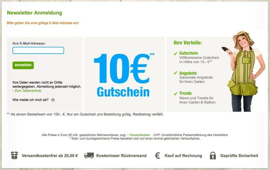 Garten Xxl De
 GartenXXL Gutschein Newsletter 10€ sichern I Mai 2019