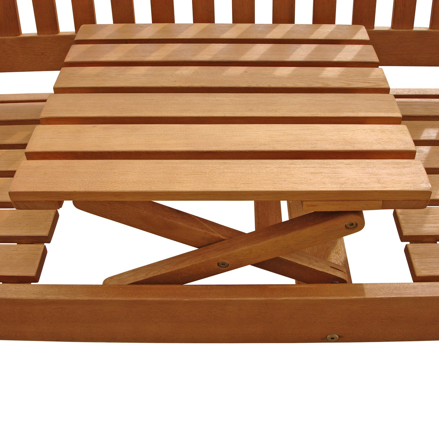 Gartenbank Mit Tisch
 Gartenbank mit integriertem Klapptisch aus Holz ideal für