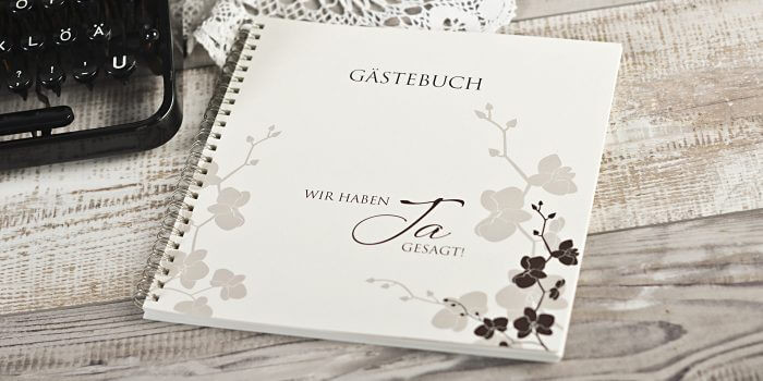 Gästebuch Hochzeit Eintrag Gestalten
 Hochzeitsgästebuch klassisch personalisiert oder
