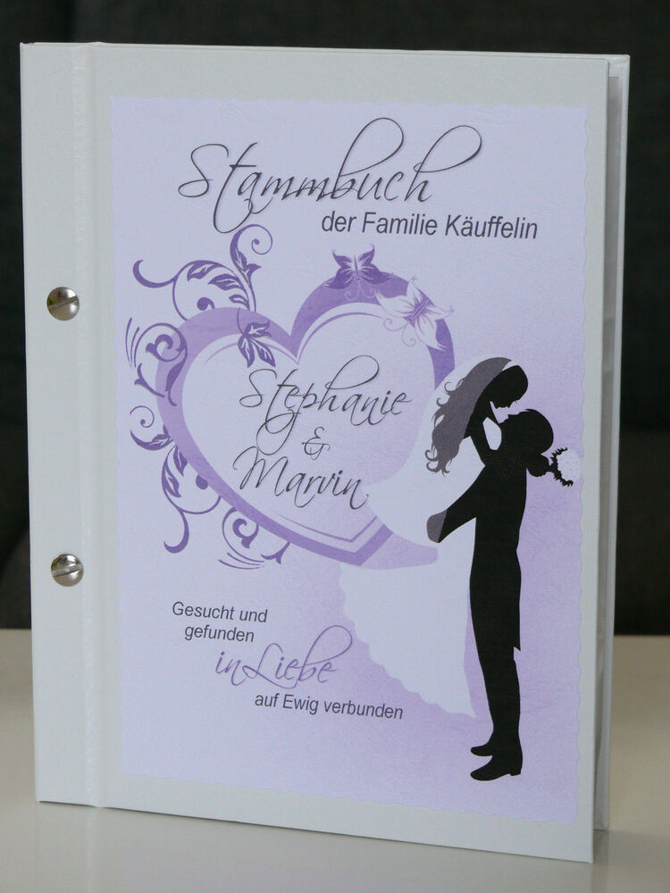 Gästebuch Hochzeit Kaufen
 Stammbuch der Familie A5 passend zum Gästebuch "Romance