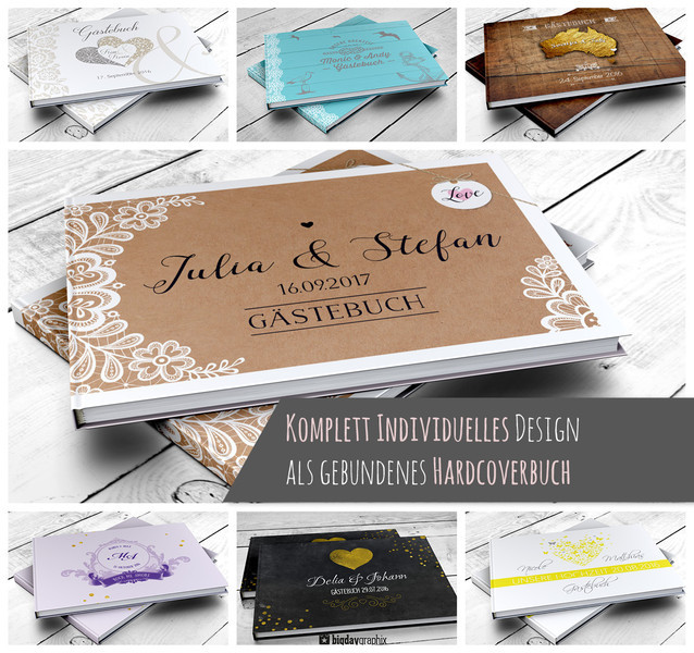 Gästebuch Hochzeit Mit Fragen
 Hochzeitsgästebuch PERSONALISIERTES Gästebuch Hochzeit