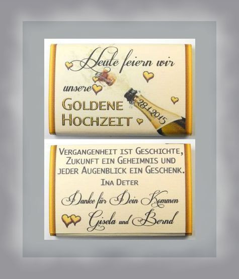 Gastgeschenke Goldene Hochzeit
 Best 25 Goldene hochzeit gedichte ideas on Pinterest