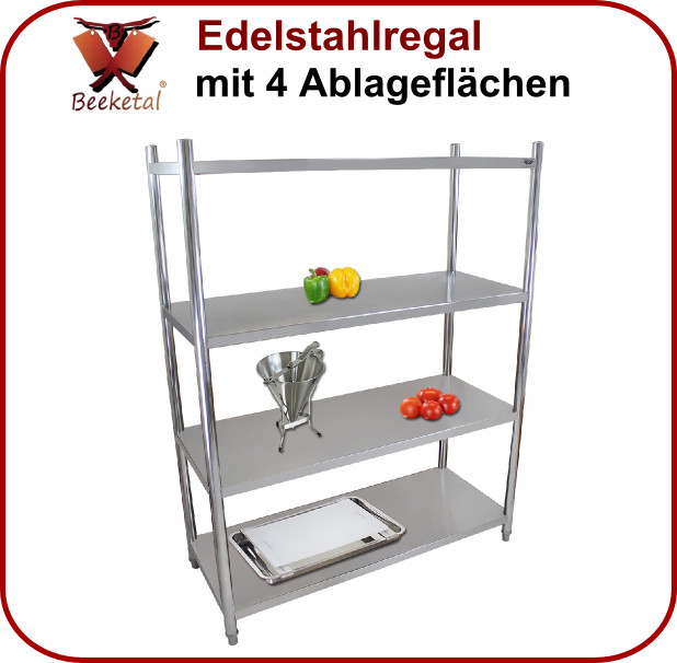 Gastro Regal
 Beeketal Gastro Edelstahlregal Regal BER4