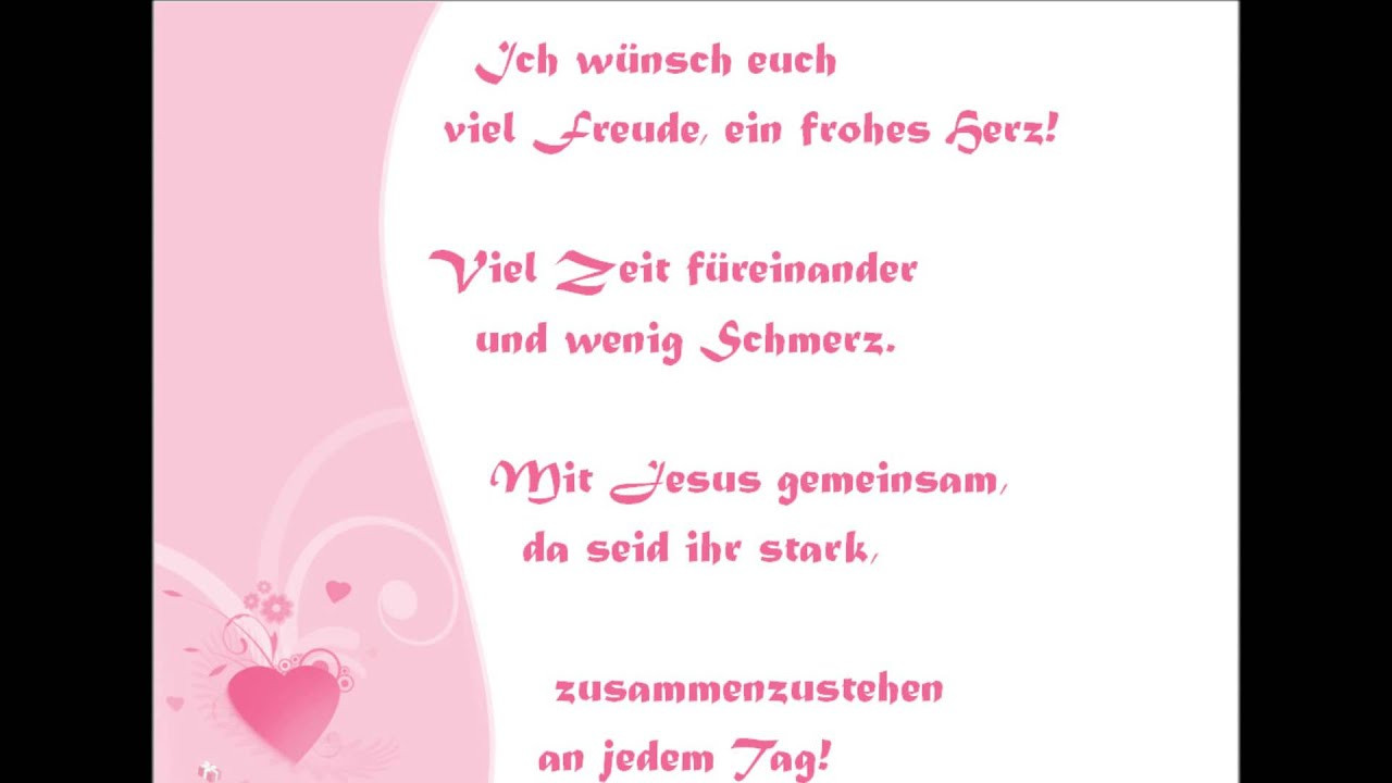 Gedicht Für Hochzeit
 Gottes Segen Hochzeit Dave & Annika