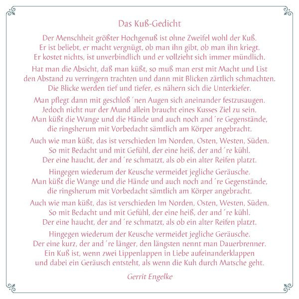 Gedicht Für Hochzeit
 Eine Prise Humor darf auch bei Liebe und Hochzeit nicht