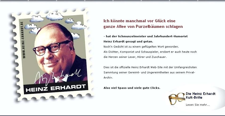 Gedicht Goldene Hochzeit Heinz Erhardt
 Heinz Erhardt Gedichte