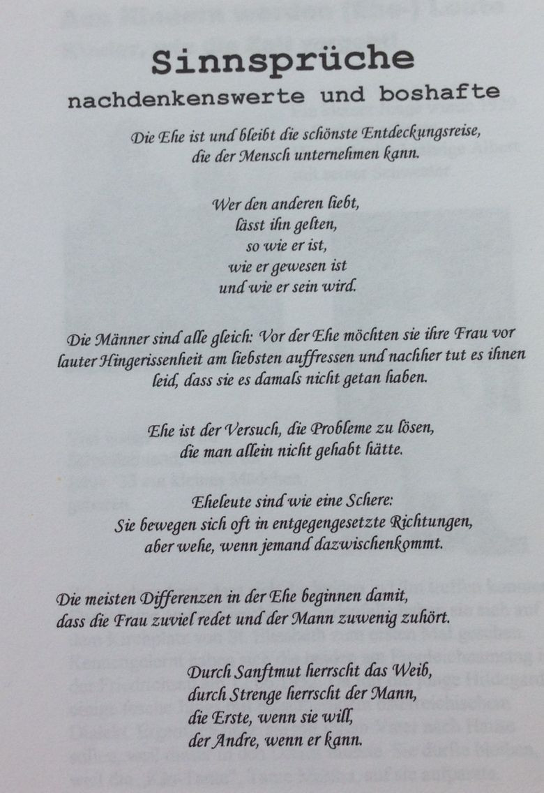 Gedicht Goldene Hochzeit Lustig
 Hochzeitszeitung lustig