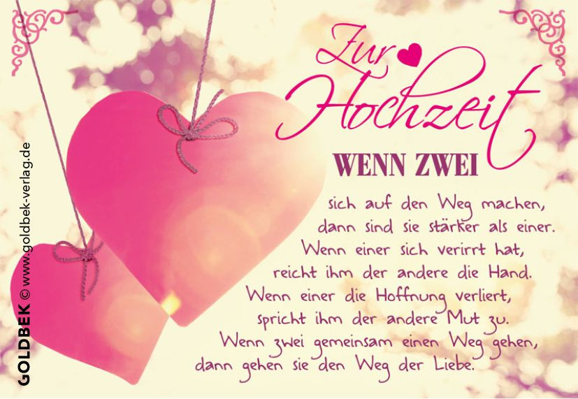 Gedicht Zur Diamantenen Hochzeit
 Postkarten Hochzeit Hochzeitskarte im romantischen