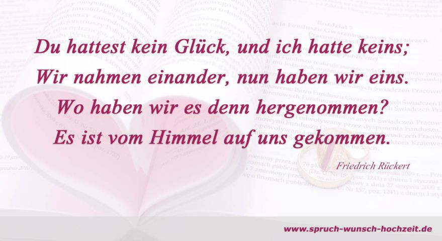 Gedicht Zur Hochzeit
 Hochzeitsgedichte Gedicht zur Hochzeit