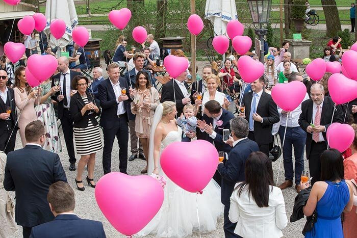 Gefüllte Luftballons Hochzeit
 Luftballons zur Hochzeit So setzt ihr himmlisch