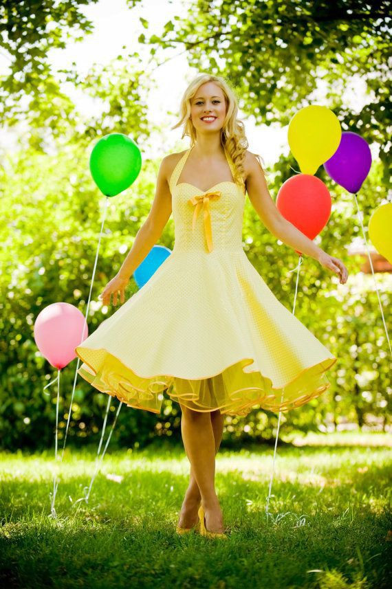 Gelbes Kleid Für Hochzeit
 Pin auf Petticoat Kleider