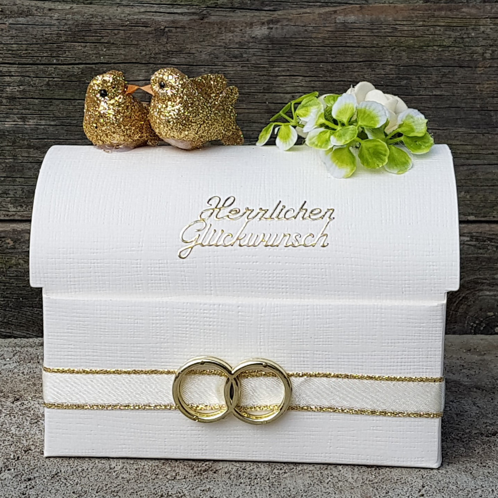 Geld Verschenken Hochzeit
 Geldgeschenke Geldgeschenk gold Hochzeit Truhe Geld