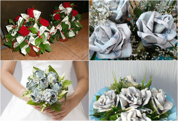 Geldgeschenke Zur Hochzeit Blumen
 Geldgeschenke zur Hochzeit originell verpacken 47 Ideen