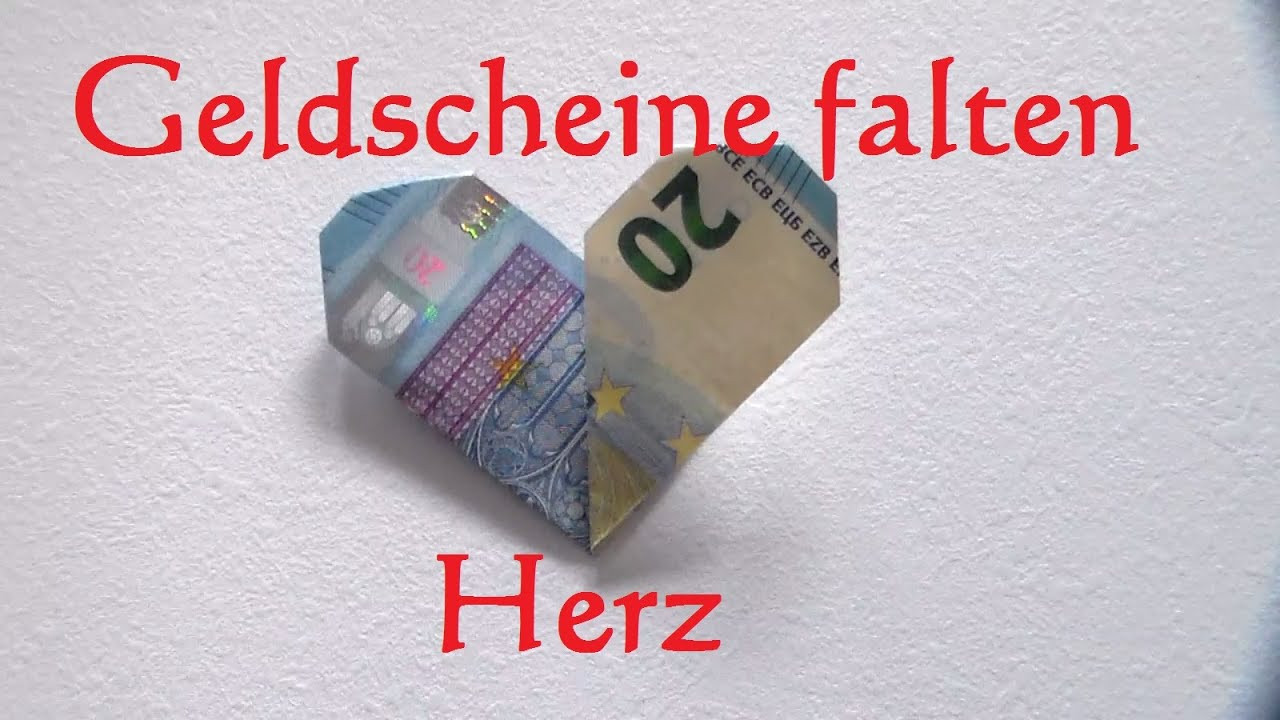 Geldschein Falten Hochzeit
 ️ Tutorial Geldschein falten Herz Geldgeschenk zur