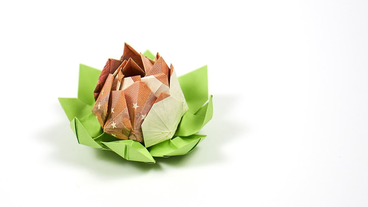 Geldscheine Falten Hochzeit Rose
 Bastelanleitung Blume Aus Geld Falten Blume Aus Origami