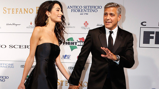 George Clooney Hochzeit
 Leute Reporter warten in London auf George Clooney