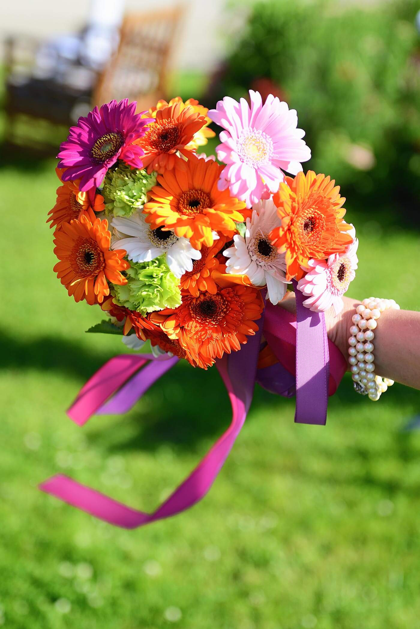 Gerbera Brautstrauß
 Brautstrauß Gerbera in bunt