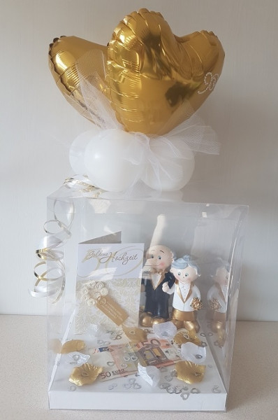 Geschenk Goldene Hochzeit
 Gabis Ballonerie Geschenk Box "Goldene Hochzeit"